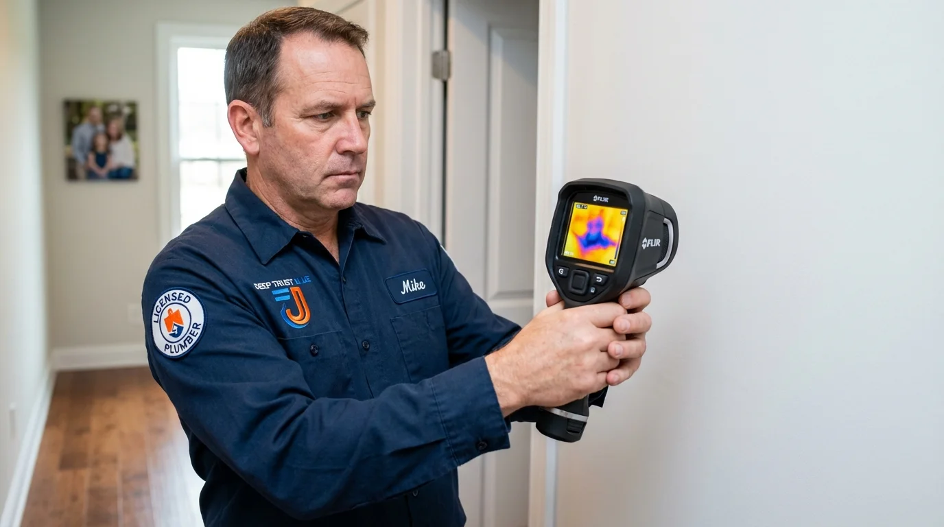 Thermal imaging leak detection by Johns Plumbing LLC in Prosser